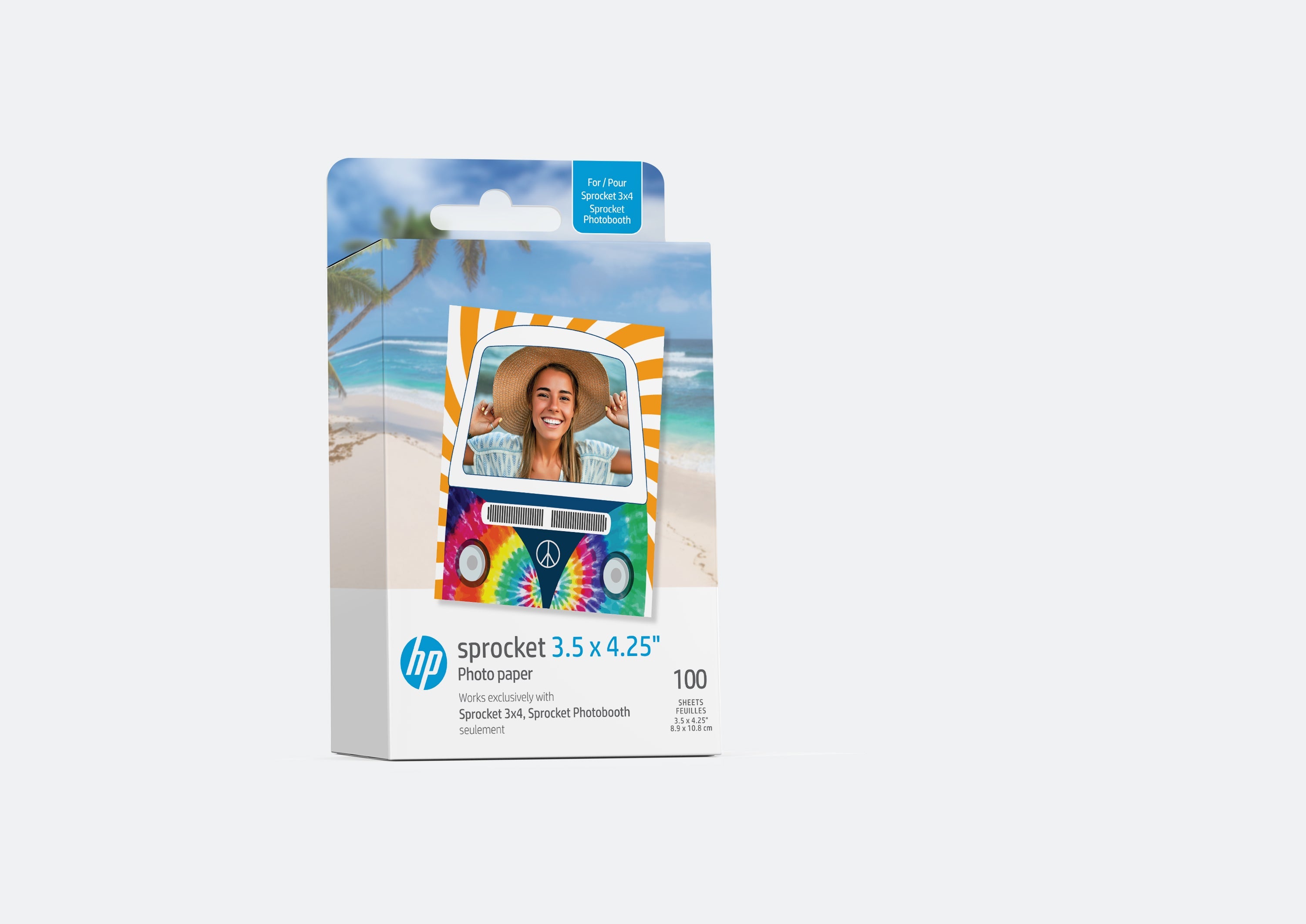 HP Sprocket 3,5” x 4,25” Premium Zink Sticky-Back фото-папир