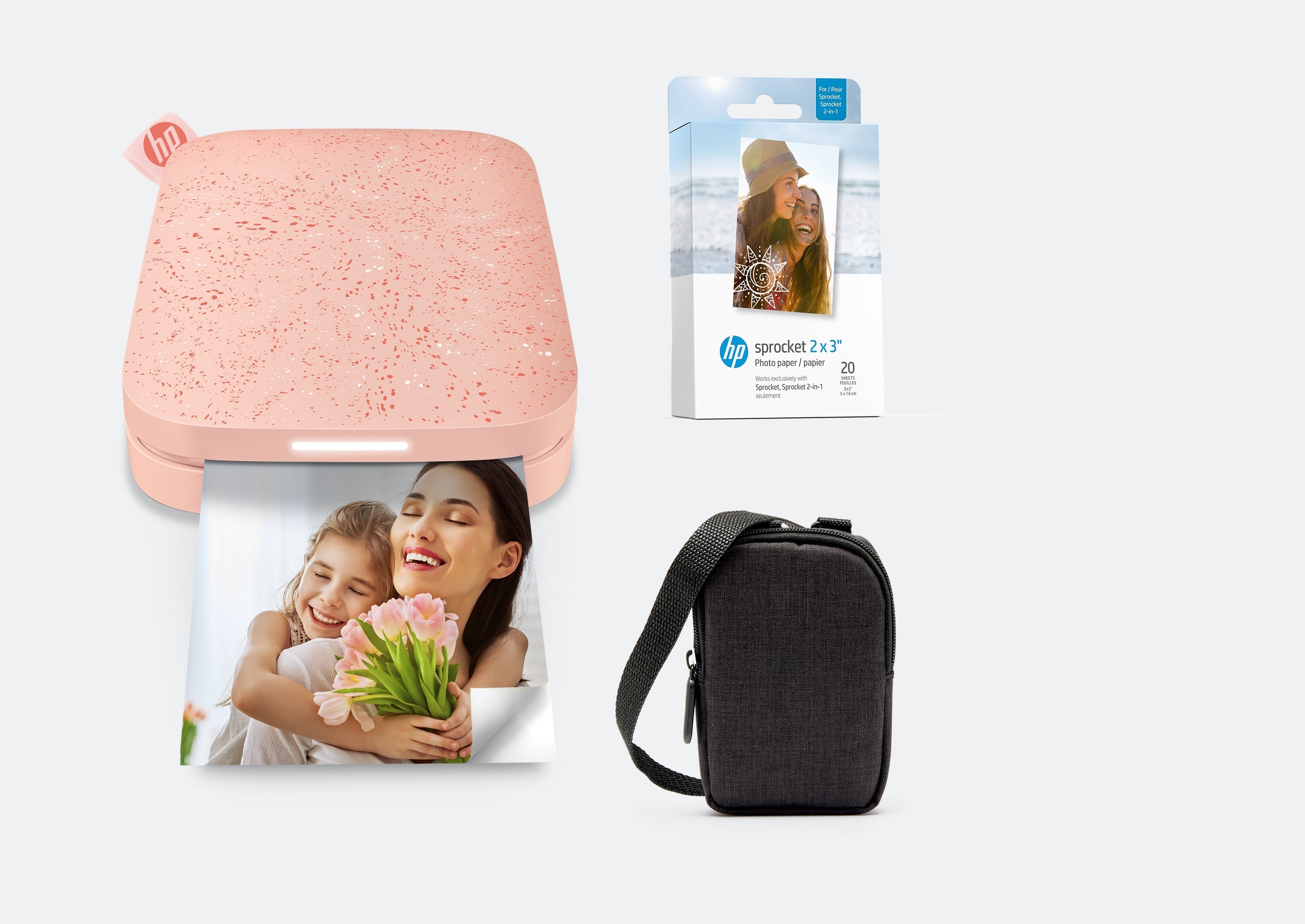 HP Sprocket 2x3 преносиви штампач тренутних фотографија, ZINK® пакет папира