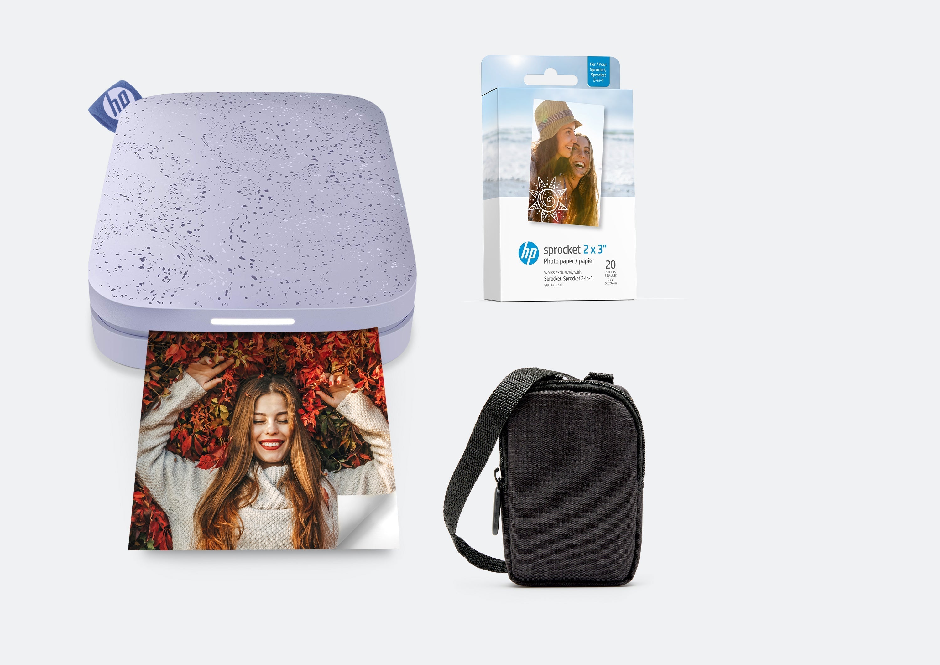 HP Sprocket 2x3 преносиви штампач тренутних фотографија, ZINK® пакет папира