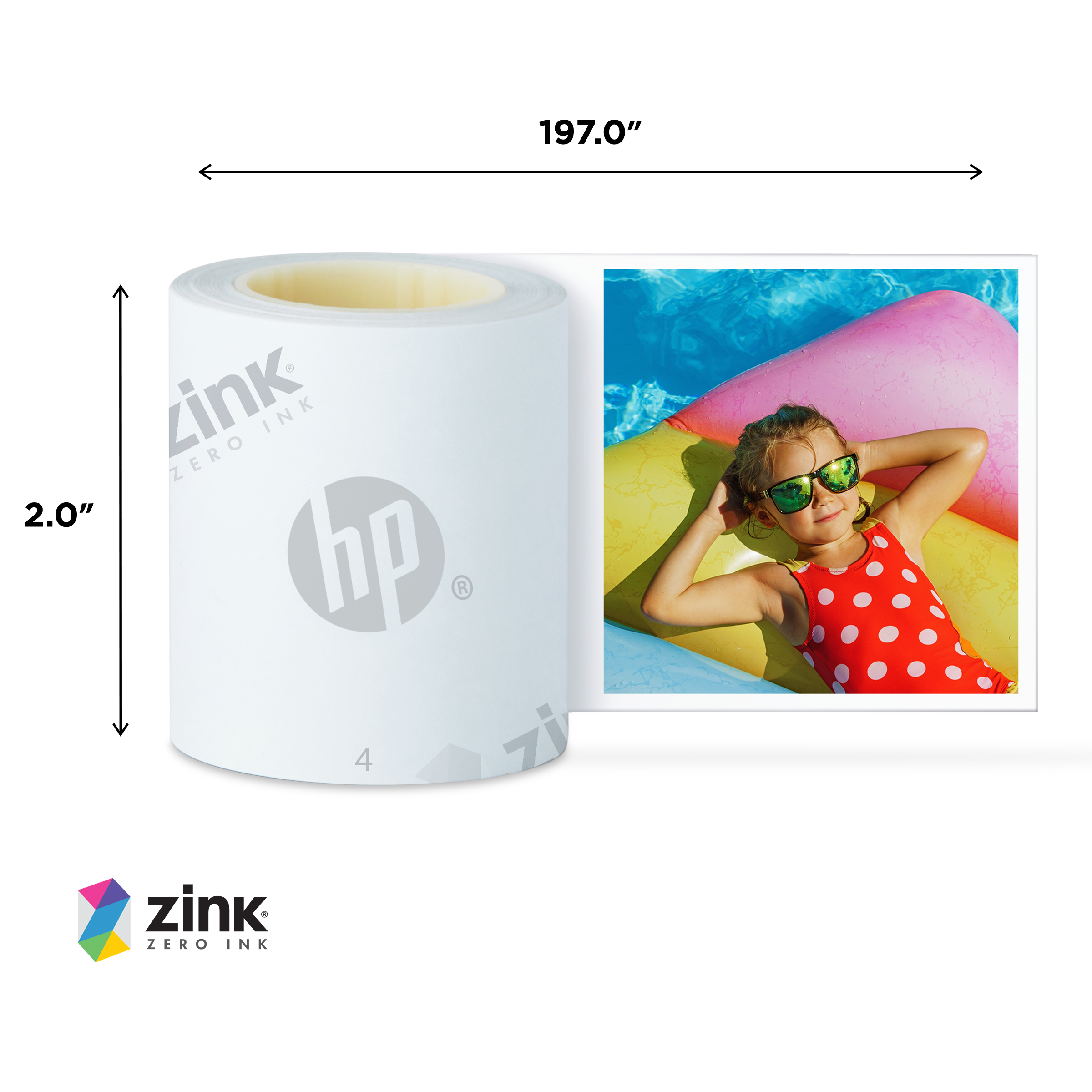 HP Sprocket Panorama 49.2’ (15 Meter) 3 Zink Paper Roll Bundle pack